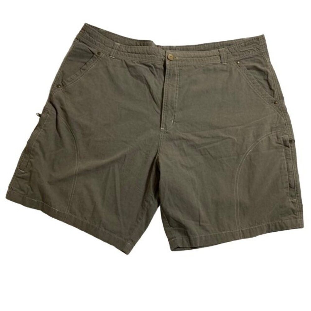 Mens Pacific Trail Cotton Nylon Hiking Shorts Green‎ Brown 44
